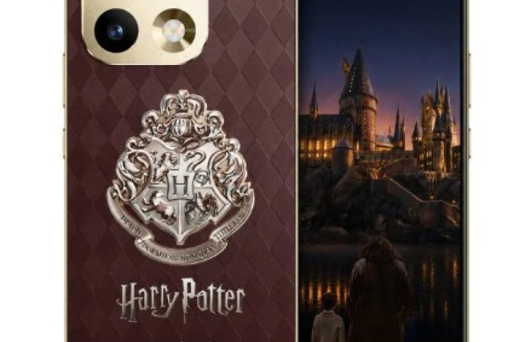 Intip Kemewahan Bodi Belakang Realme 16 Pro Harry Potter Edition yang Dilengkapi Lambang Hogwarts Berlapis Emas Mewah