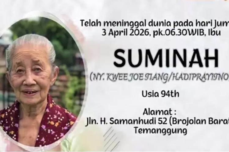 Suminah, Ibu Penari Tradisional Didik Nini Thowok Meninggal Dunia, Jenazahnya Disemayamkan di Temanggung Jawa Tengah