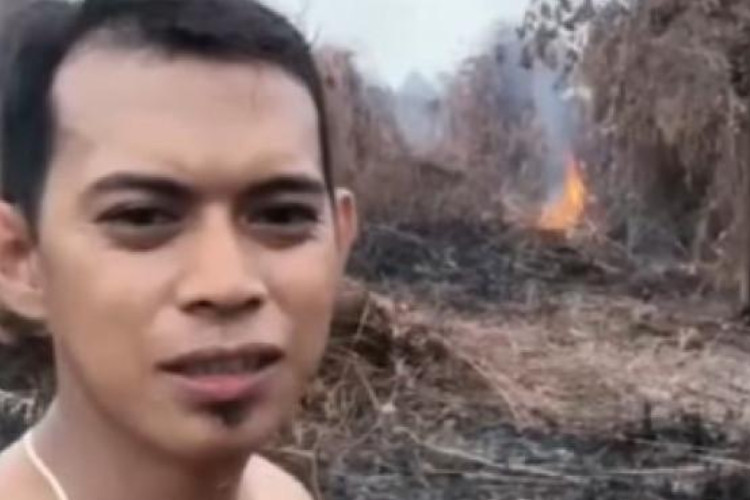 Video Viral Choirussaib Diduga Bakar Lahan di Kebun Sawit, Beri Klarifikasi: Saya Hanya Membakar Tumpukan Kayu 
