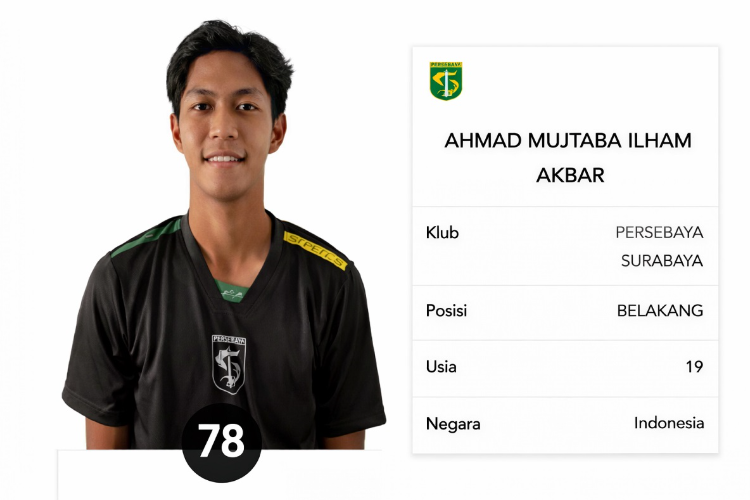 Siapa Ahmad Mujtaba Ilham Akbar? Bernado Tavares Datangkan Full Back Baru Buat Persebaya