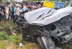 Tragedi Maut di Kisaran Sumut, Toyota Fortuner Tertabrak KA Putri Deli, Dua Anak Tewas, Kakek Kritis