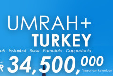 Paket Umroh Plus Turki Maret-April 2026 (12 Hari) Jadwal 100% Pasti! : Biaya Mulai 35 Juta + Kereta Cepat